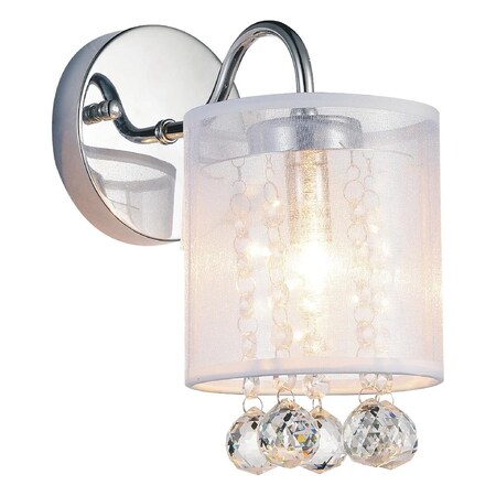 Cwi Lighting One Light Wall Sconce With Chrome Finish 5062W5C-1 (Clear + W)
